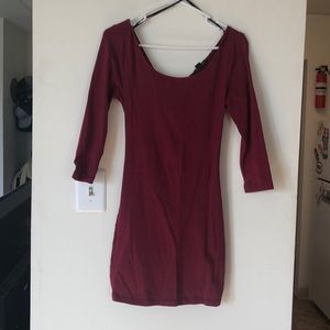 Bodycon Dress with Open Back